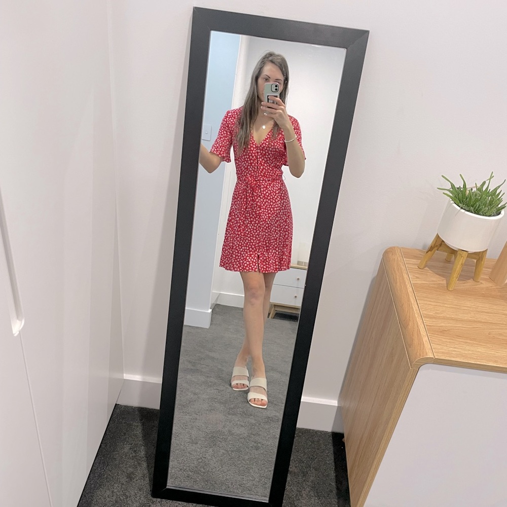 Red Floral Sportsgirl Dress ❤️ - Picture 9 of 14